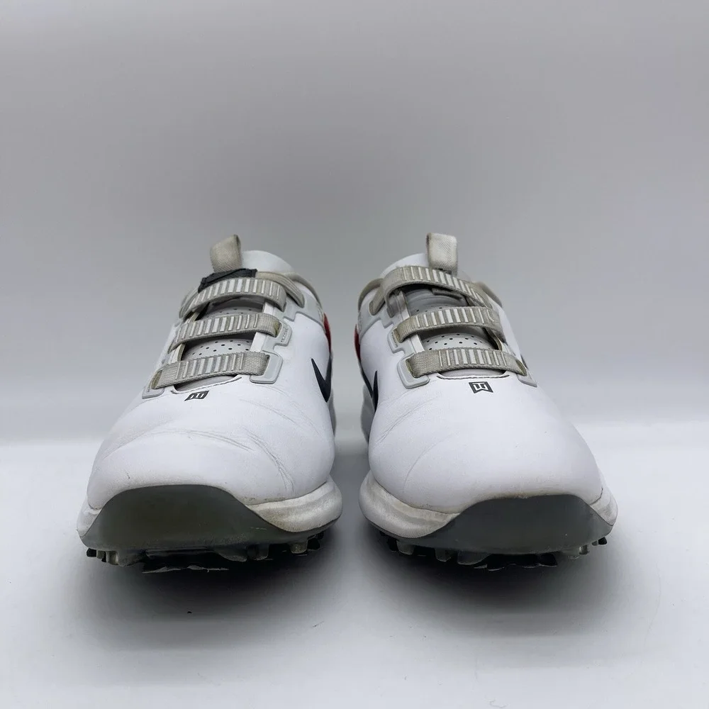 Nike Tiger Woods 71 Fast Fit Men's Size 9.5 Golf Shoes CD6300-100 White Sneakers